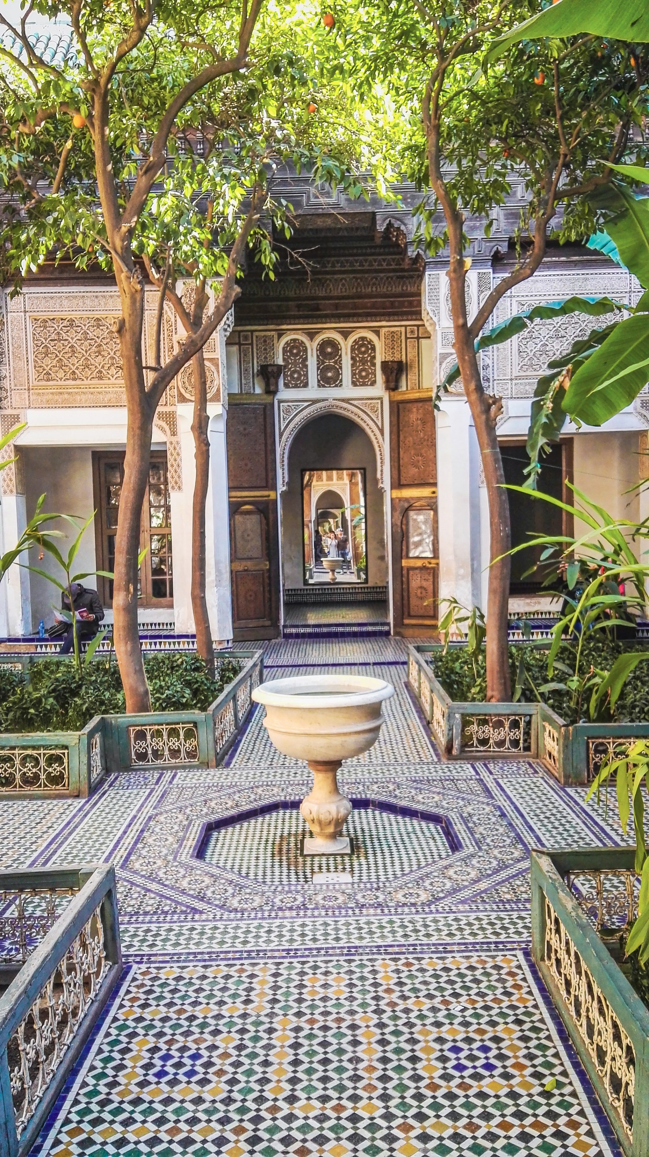 PAlača, palace Bahia, Marrakech, Maroko, what to see