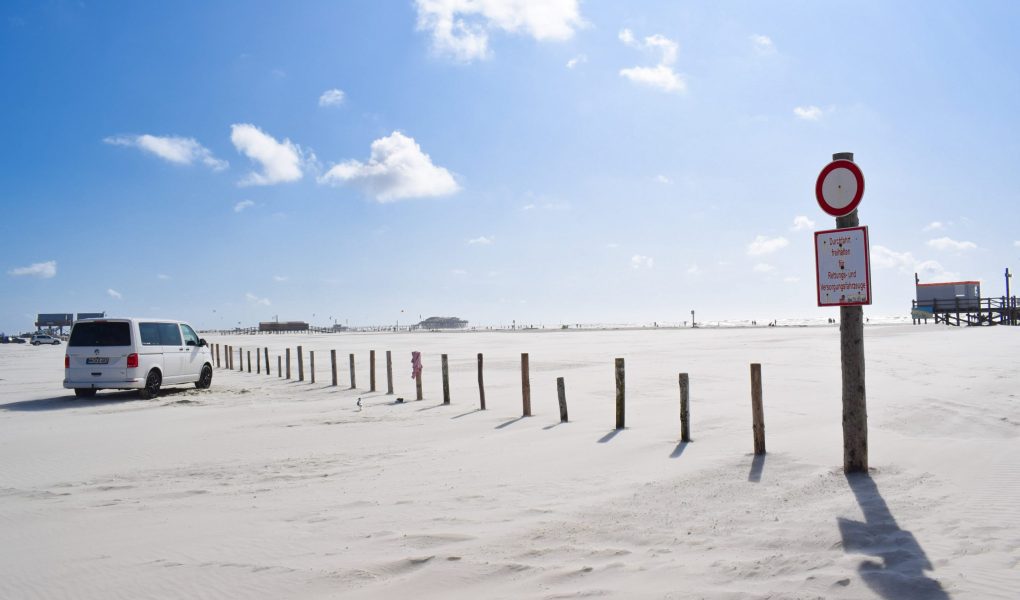 Parkirišče Waddensko morje-Severna Nemčija_Sankt Peter-Ording_Severno morje
