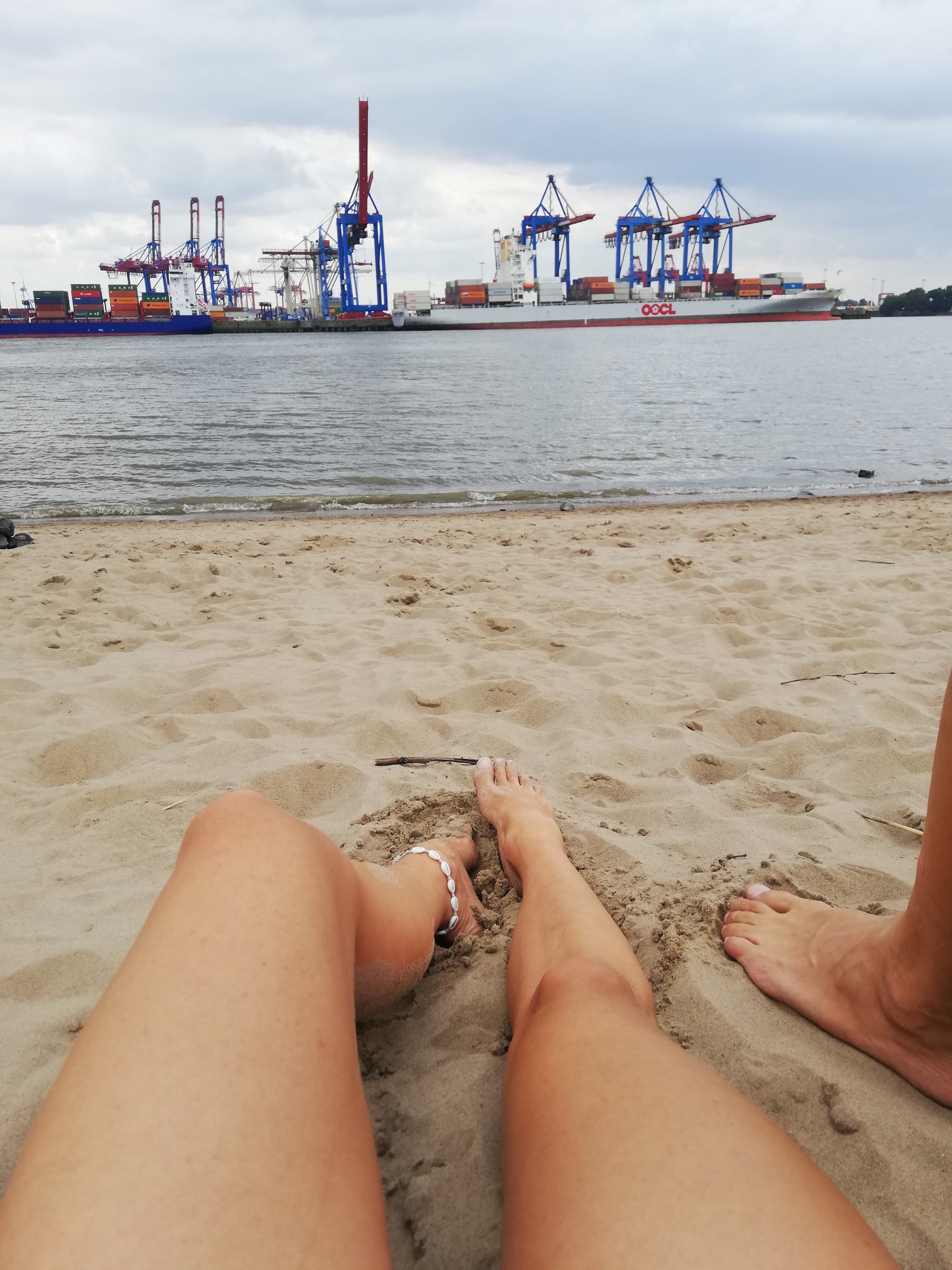 Hamburg plaža pivo mivka pristanišče