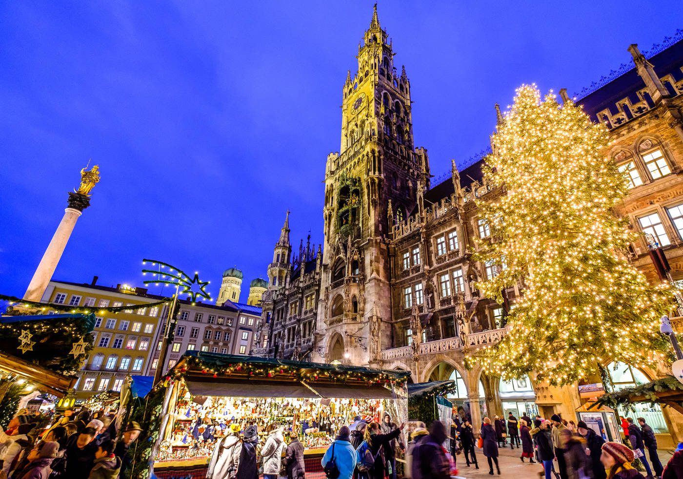 Božični sejem v Munchnu, predbožični Munchen, adventne desetinacije