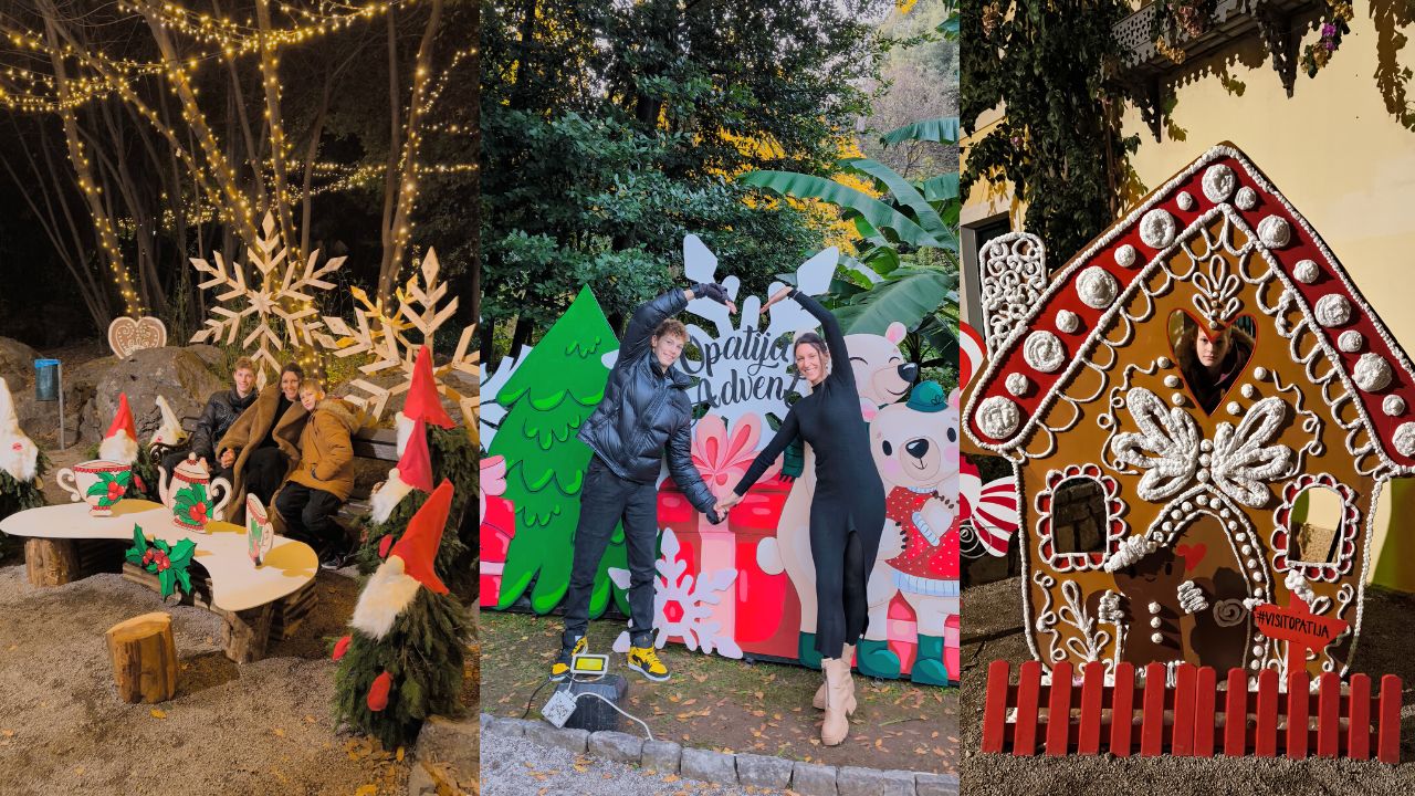 Park Angiolina fototočke Advent v Opatiji