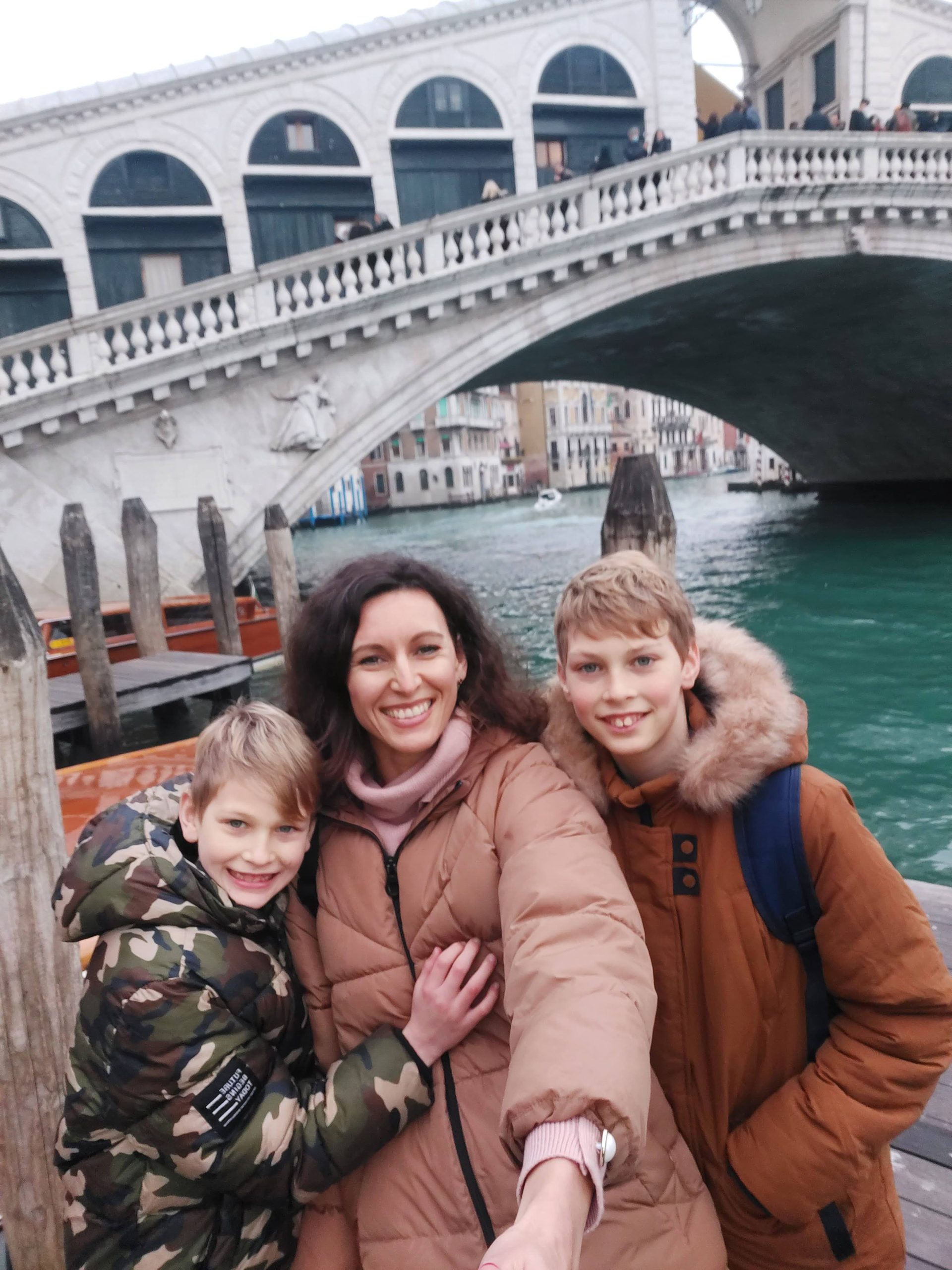 Benetke Sanja Macur z otroki počitnice