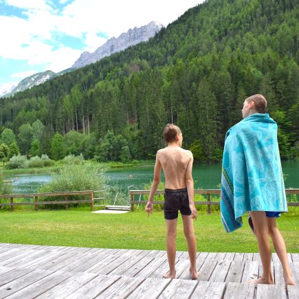 Tristacher See pomol. Tirolska Lienz avstrijska jezera