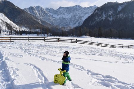 Sankanje Jezersko, zimski izleti po Sloveniji, ko pade sneg