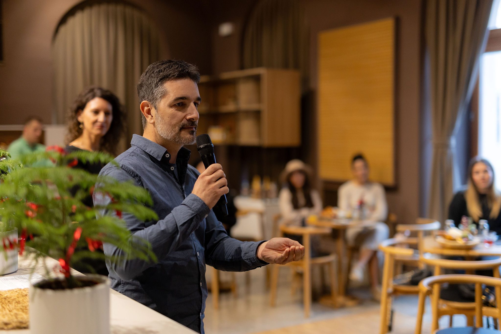 Tine Čokl na dogodku Saeco