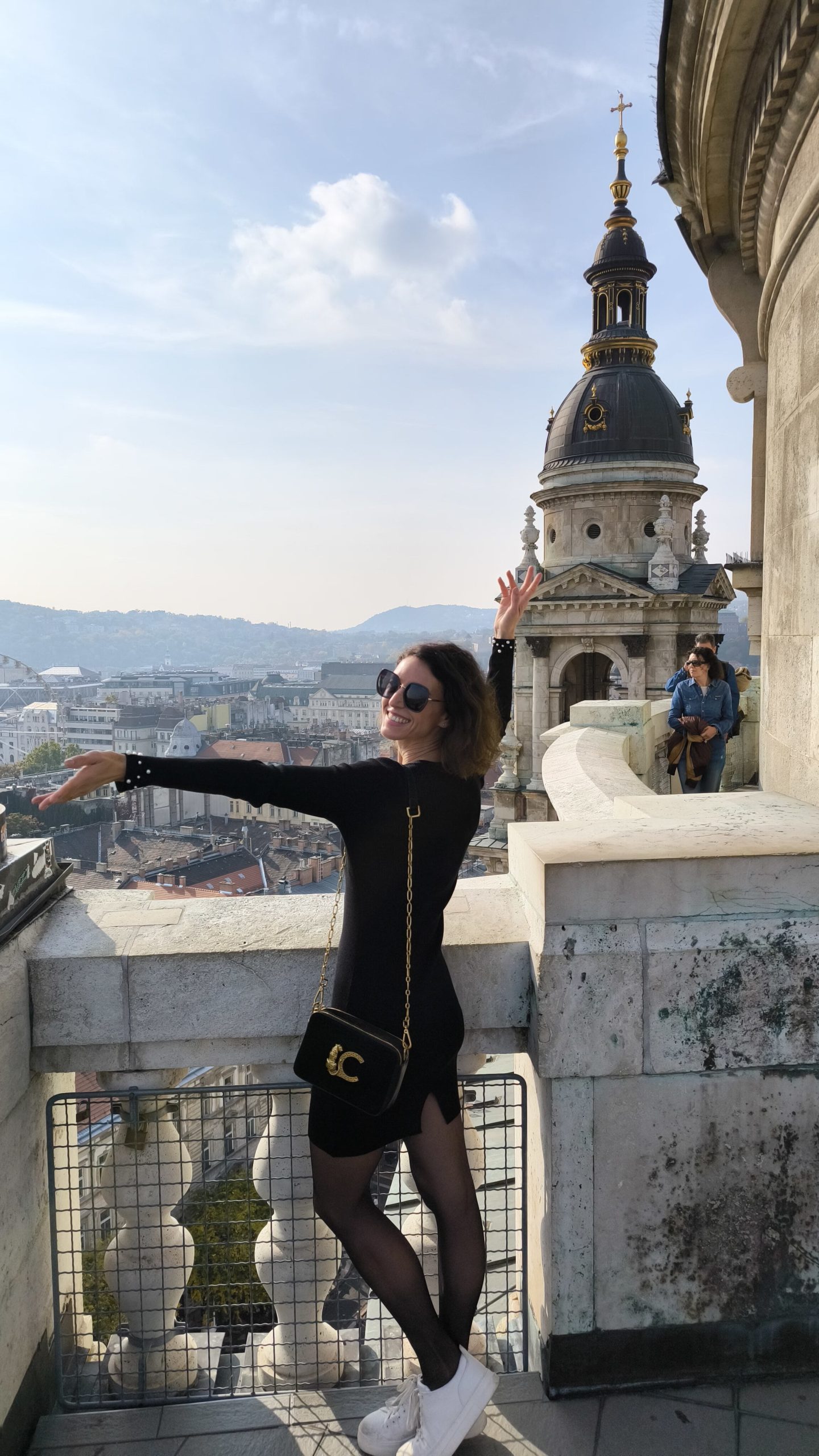 Sanja Macur Budimpešta vodnik SANJAM. terasa bazilika Sv. Štefana Istvan Stephen Budapest znamenitosti
