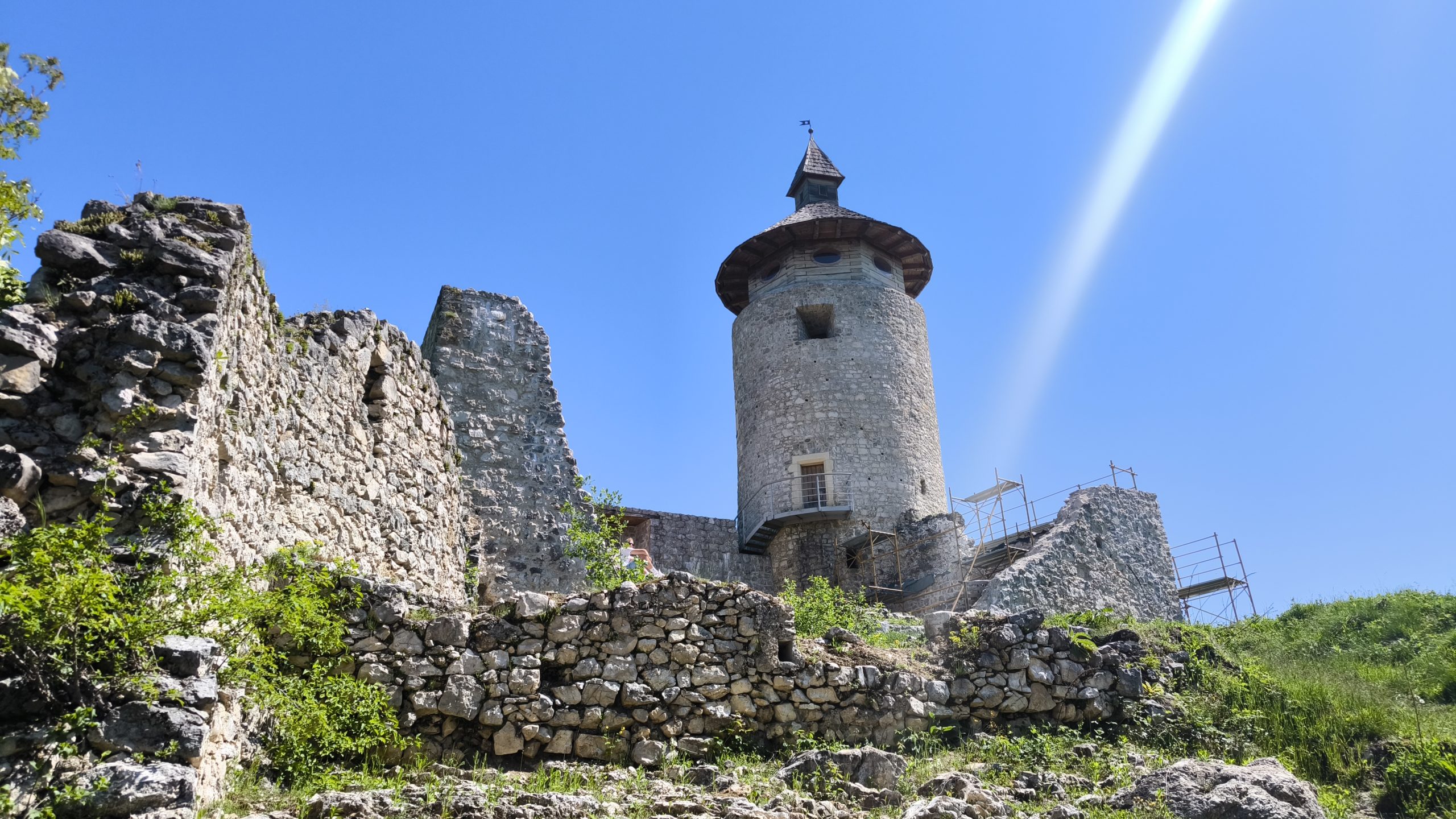 Stari grad Drežnik Plitviška jezera stolp