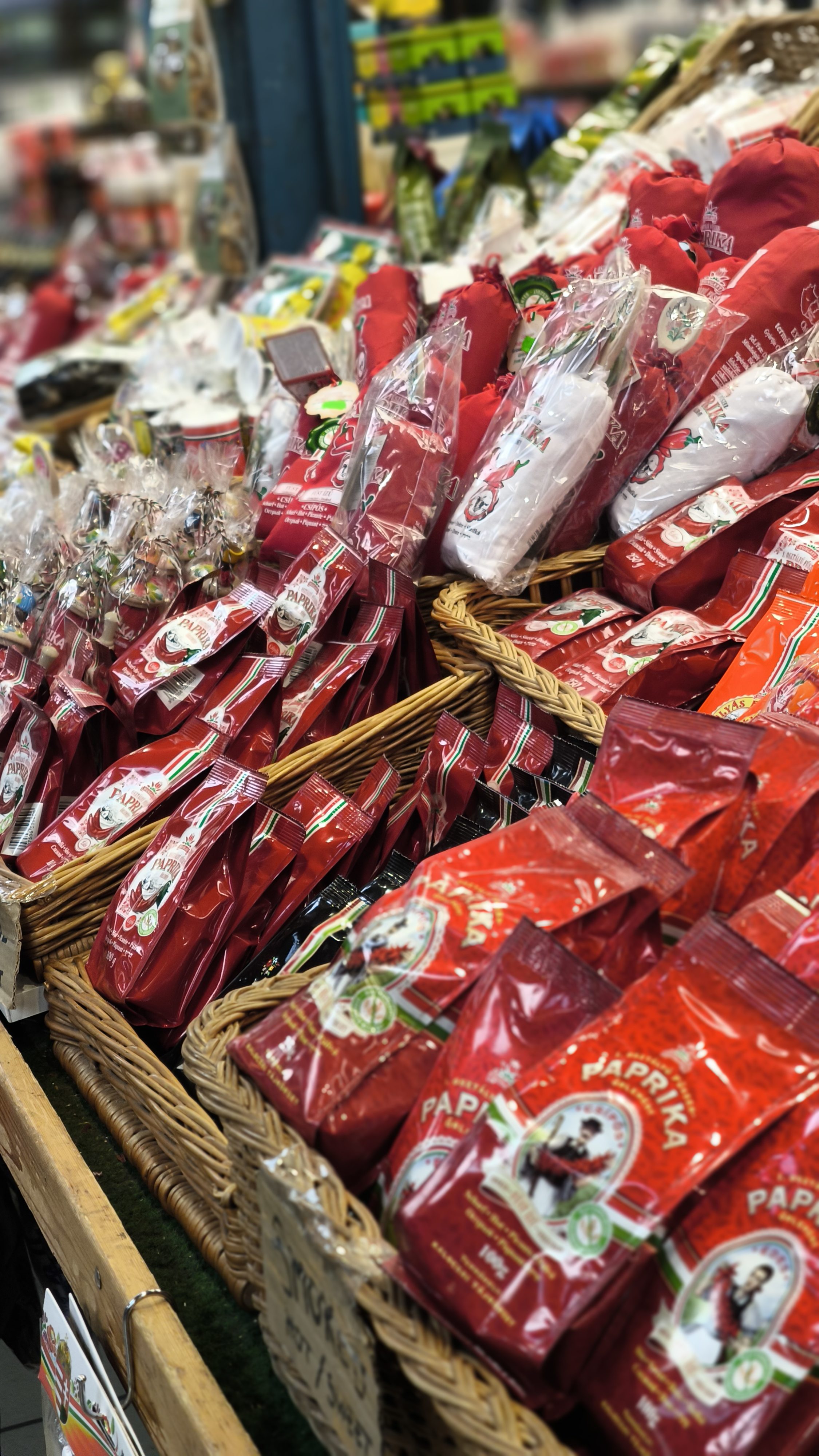 Velika tržnica Budimpešta, paprika, lokalni izdelki